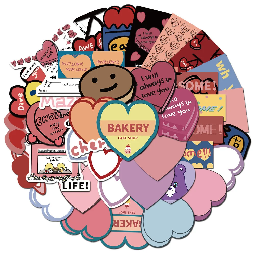 44 шт небольшие свежие граффити милые наклейки для Тетрадь Чемодан ноутбук