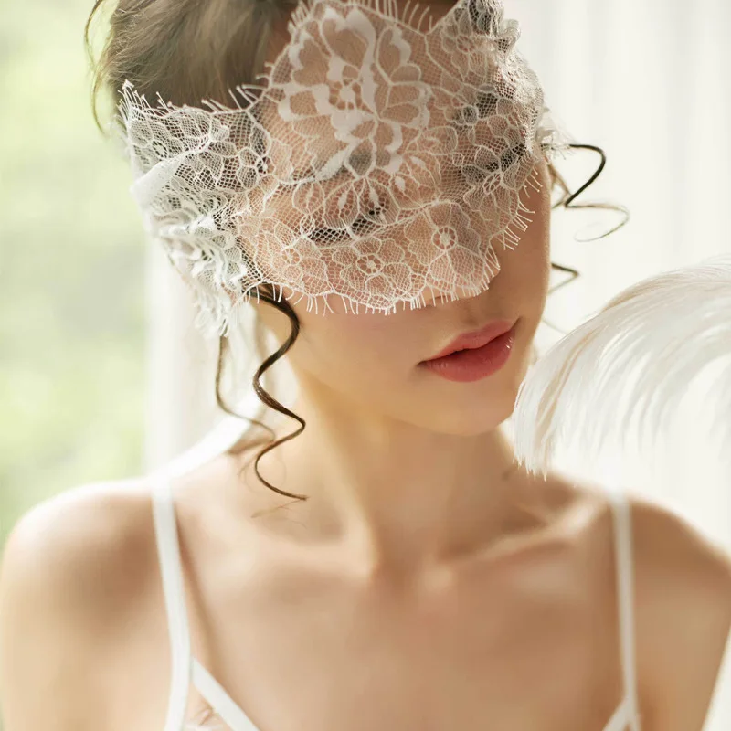 Сексуальная черная кружевная маска на глаза с повязкой патч для взрослых секс