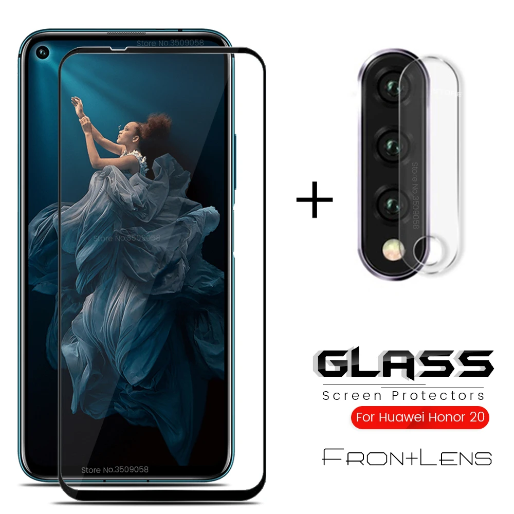2 в 1 чехол для камеры для honor 20 Защитное стекло для huawei honor 20 pro yal-l21 al10 безопасное защитное стекло на honor 20 6,26 ''len плёнки
