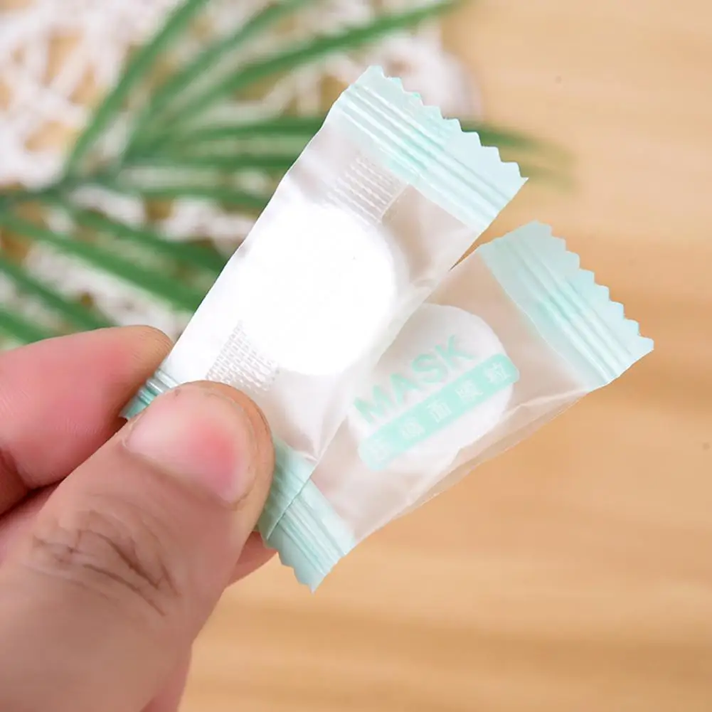 

Pure Cotton Non-woven Fabric Compression Mask With Candy-type Moisturizing Facial Mask Beauty Tool