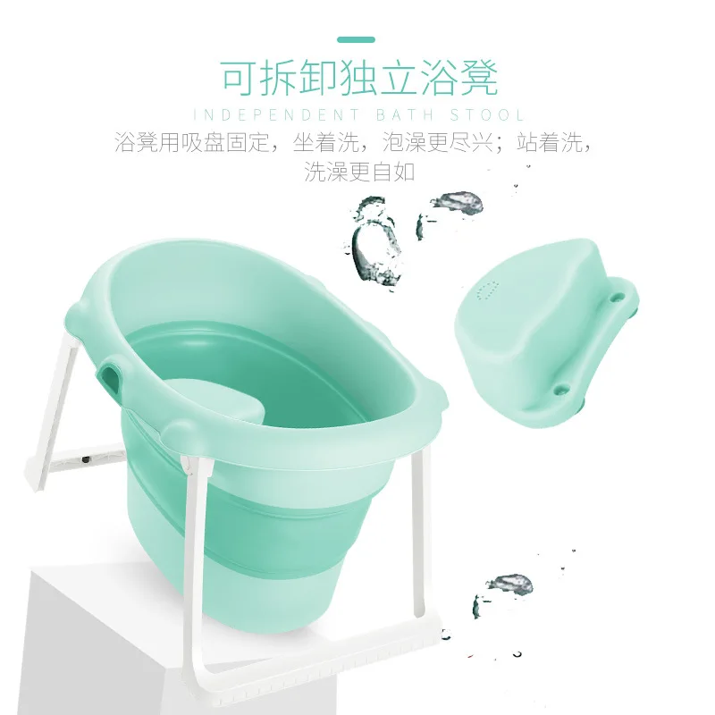

Children Bathing Barrel Bath Folding Bucket Baby Bath Tub Child Insulation Baby Super Deep Bath Tub Baby Products Swimming Pool