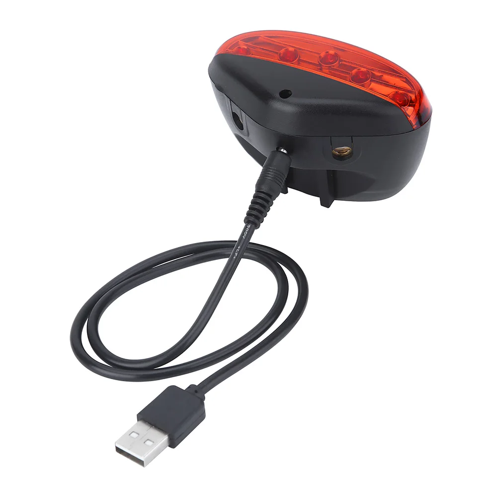 Светодиодный задний фонарь для велосипеда 2 Laser + 5 светодиодный MTB Предупреждение