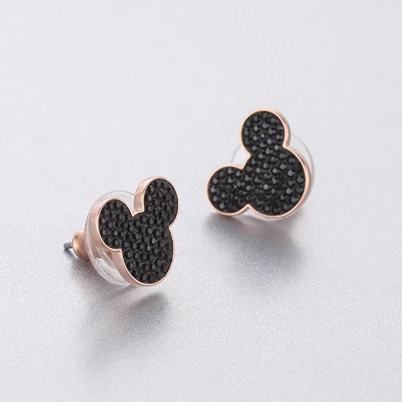 Модные очаровательные серебряные оригинальные 1:1 реплики милые серьги-гвоздики