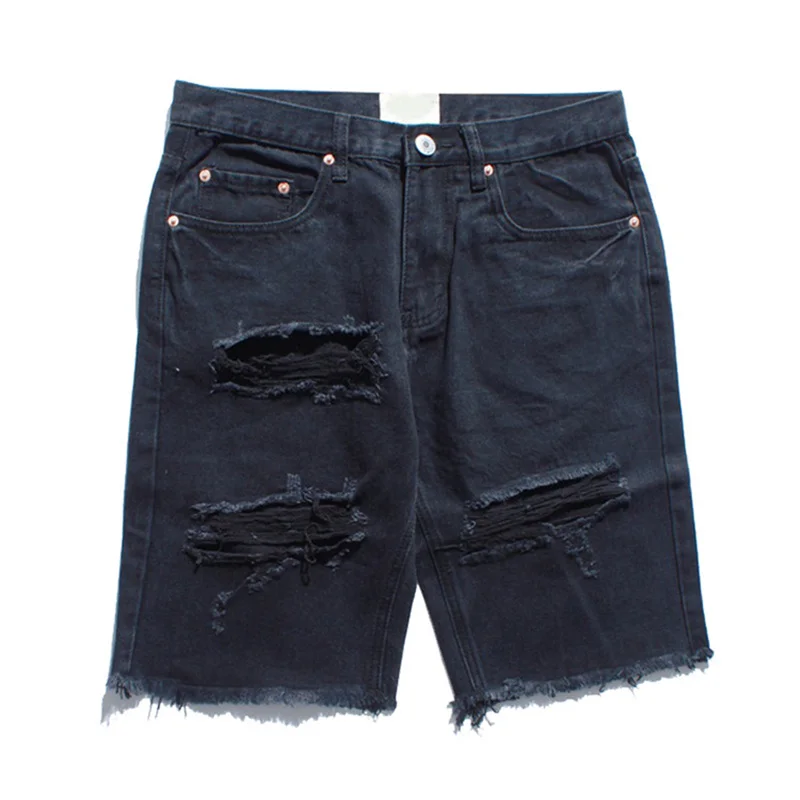 

Rainbowtouches Wholesale Washed Ripped Jean Shorts Men