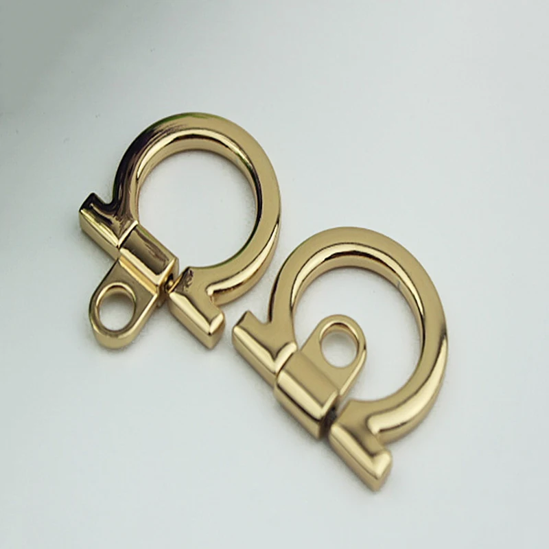 

2pcs Fashion Metal Bag Hang Chain Buckle Bag Side Ring Buckle for DIY Handbag Bag Purse Hardware Closure Bag Parts Accessories
