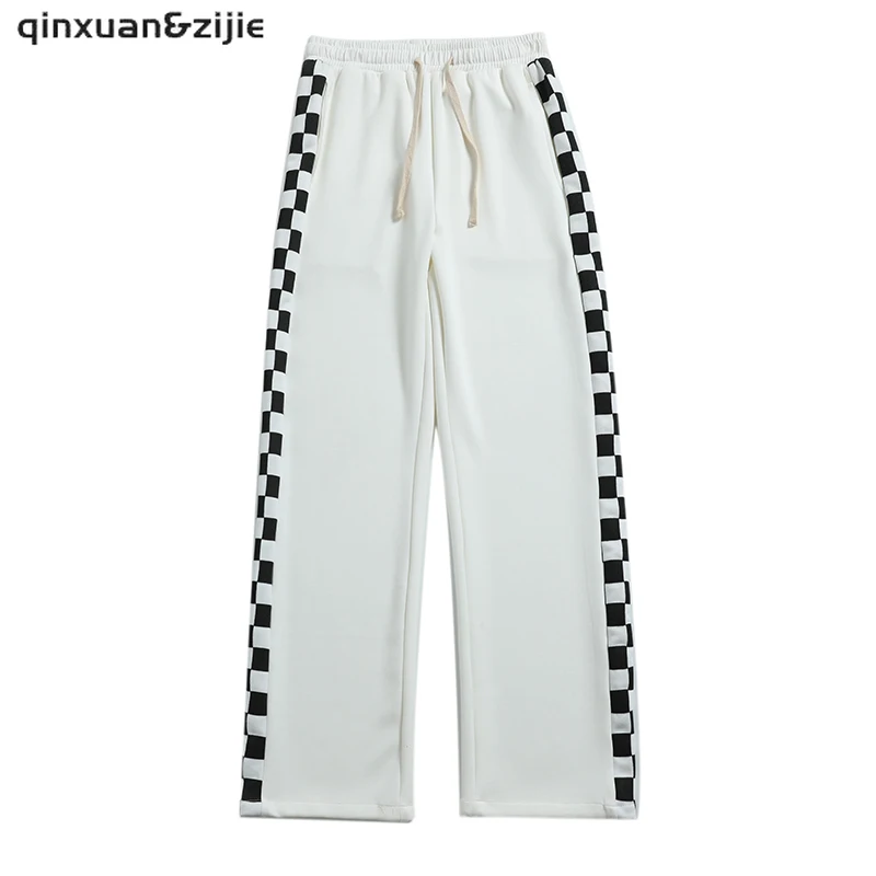 

Q&Z New Jogger Print Men Pants Cotton Solid Ekastic Waist Sweatpants Male Pocket Losse Outdoor Trousers Fashion Autumn 2021