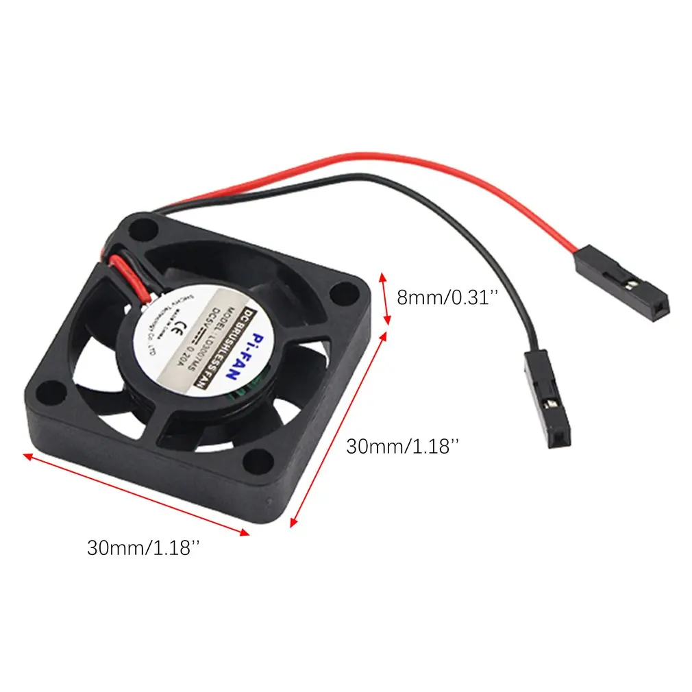 

Adjustable 5V 3.3V for Raspberry Pi CPU Fan Adjustable for Raspberry Pi 4 B / 3B+ / 3B / 2B / B+ CPU Cooling Fan BSIDE