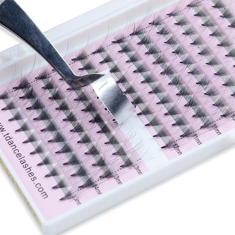 TDANCE nature lashes 13D предварительно сделанные объемные веера idividual ресницы для наращивания 0,03 мм 8-15 мм короткий стержень softmake up Инструменты