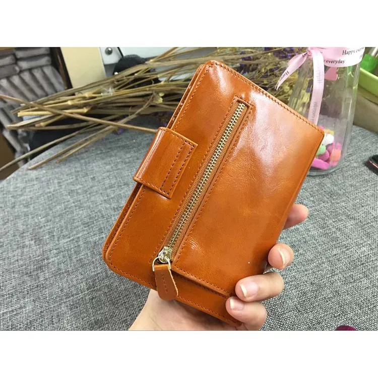 Кошелек из натуральной кожи Женская Обложка для паспорта кошелек монет