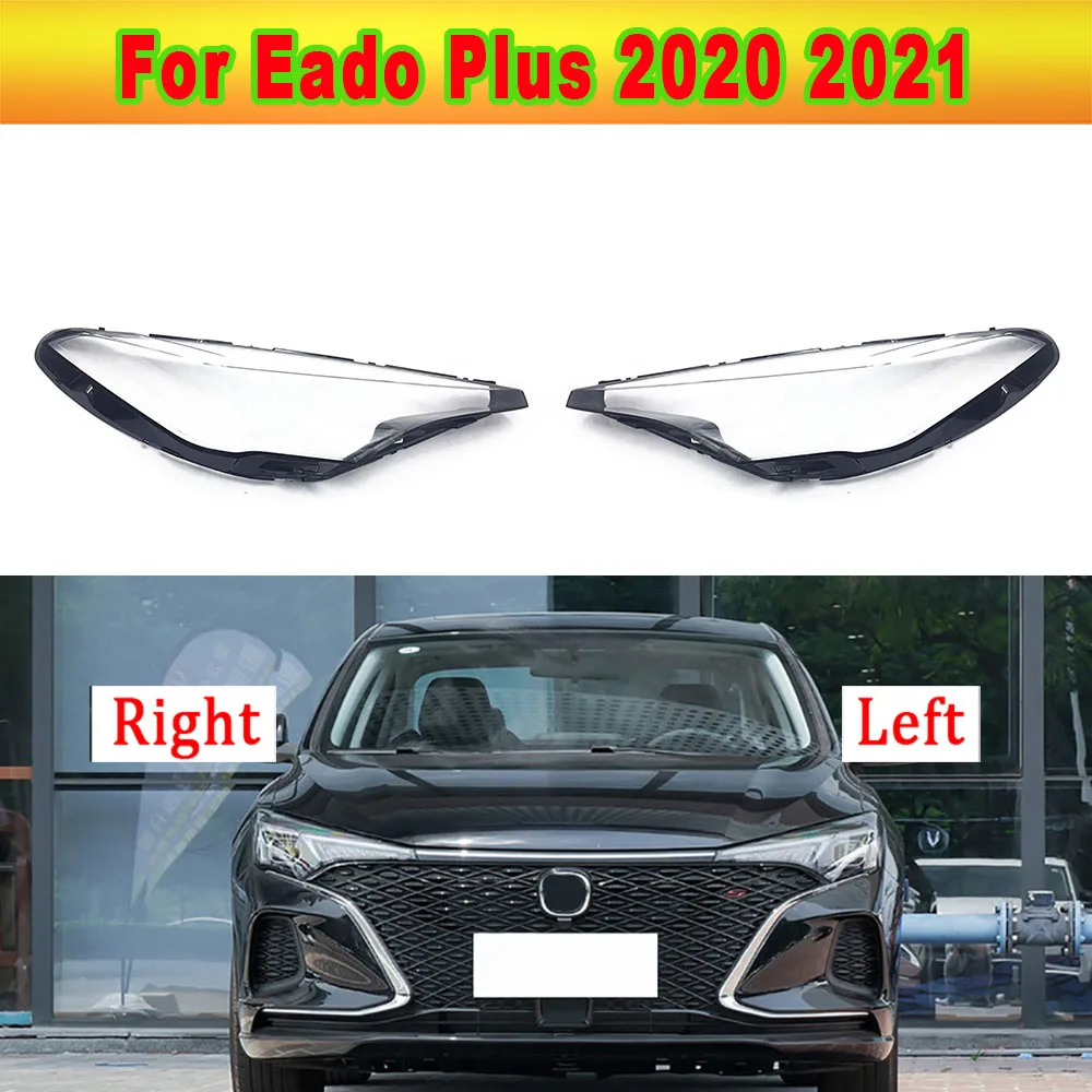 

Front Headlamps Glass Headlights Shell Cover Transparent Lampshades Lamp Shell Masks Lens For ChangAn Eado Plus 2020 2021