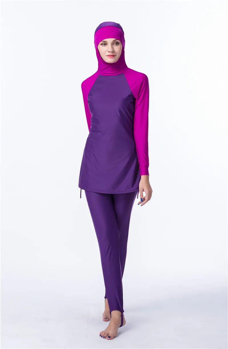 Мусульманский купальный костюм из 2 предметов Арабский исламский женский