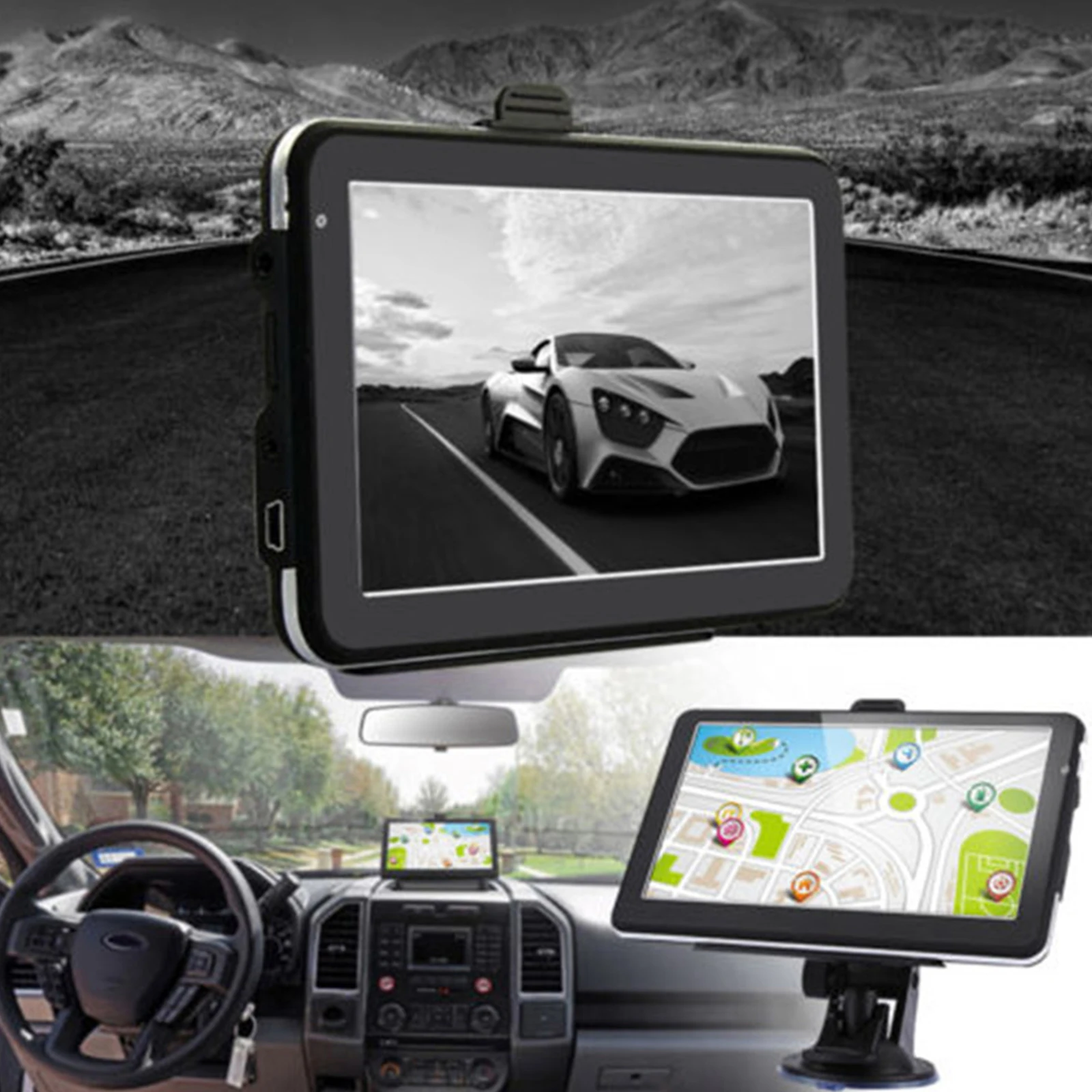 

Car Vehicle GPS Navigation 7 Inch Portable HD Touch Screen 8GB Voice Prompts GPS Navigation with America Europe Map GPS