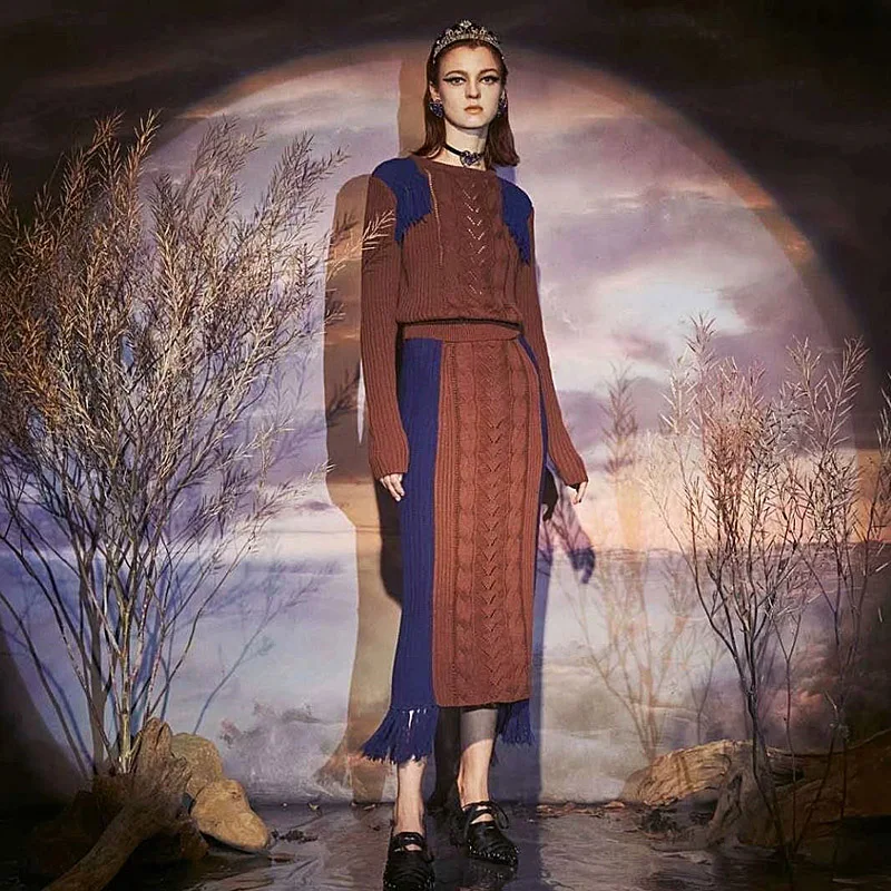 Взлетно посадочной полосы Новый высокое качество 2020 осень вечерние с круглым