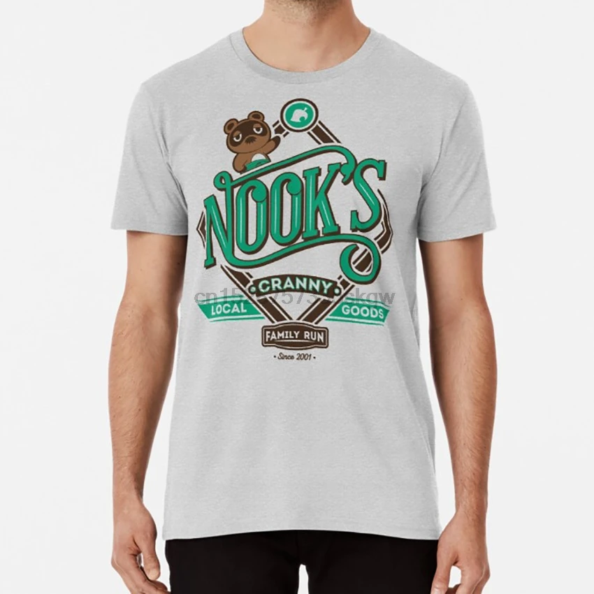 Nooks Cranny футболка видеоигры игры животных пересечение том nook nooks cranny | Мужская