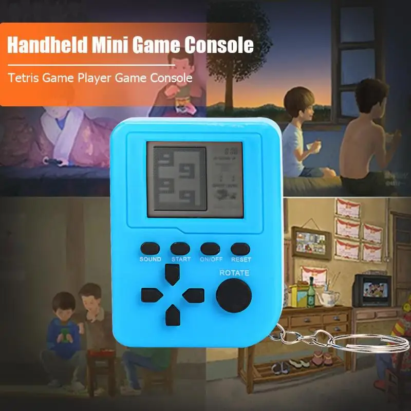 Мини ностальгическая игровая консоль с ЖК дисплеем забавный брелок портативная