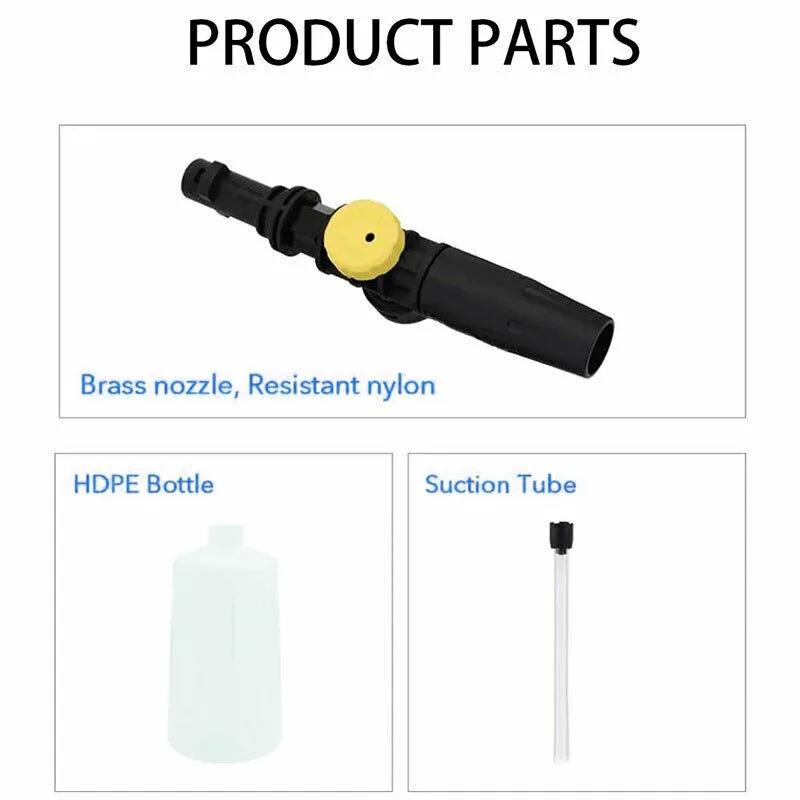

750mL Snow Foam Bottle Washer Bottle For Karcher K2-K7 Lance Sprayer Washer