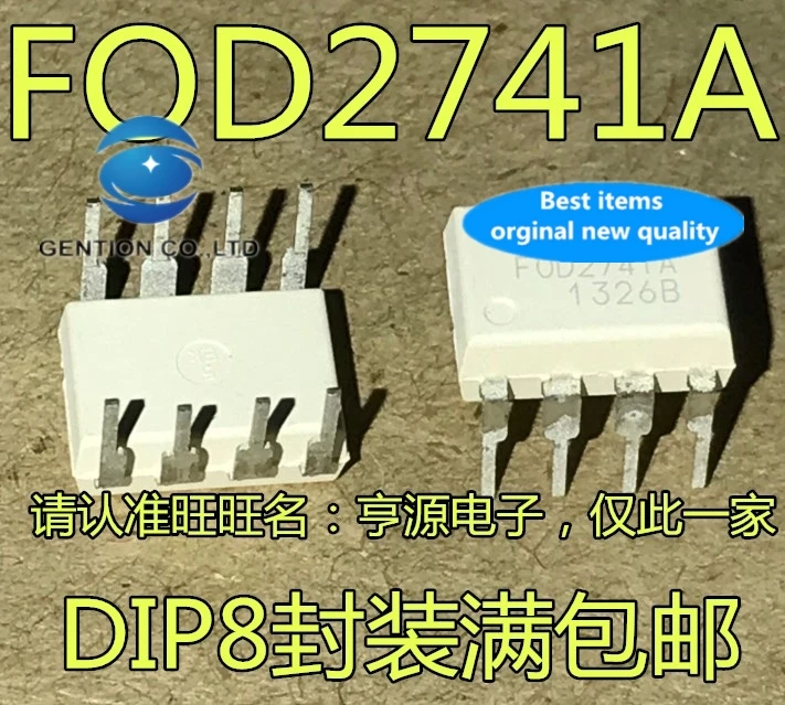 

10pcs 100% orginal new real stock FOD2741A FOD2741 Optocoupler Transistor Output Optocoupler Plug-in DIP-8