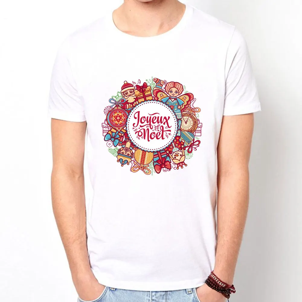 Boyfriend Gift 2019 Mens t shirt Santa Claus Short Sleeve Cotton Men T-Shirt Christmas Man Tshirt nightmare before christmas | Мужская