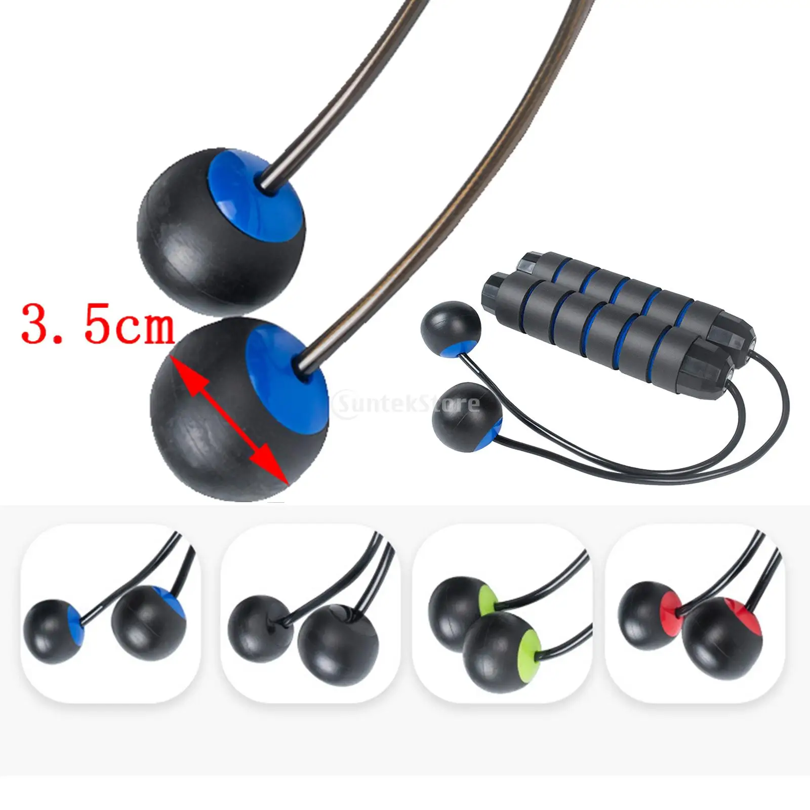 

Adjustable Jump Rope Ropeless Cordless Weighted Skipping Bodybuilding Gym Boxing Fitness Home Exercise Slim Body