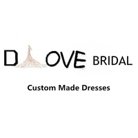 custom made detachale wedding dress luxury beaded long sleeves bridal gown