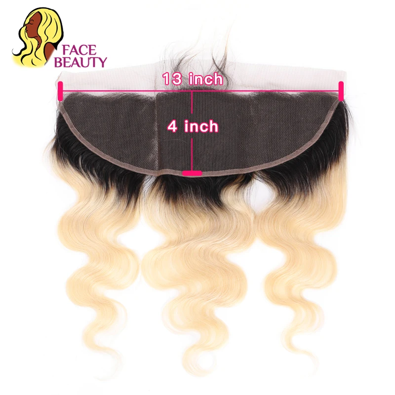 Facebeauty 13x6 фронтальная перуанская волна тела Remy блонд 613 цветов предварительно