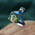 Наперсток для вязания, регулируемый, из сплава, в форме павлина, 1 шт.