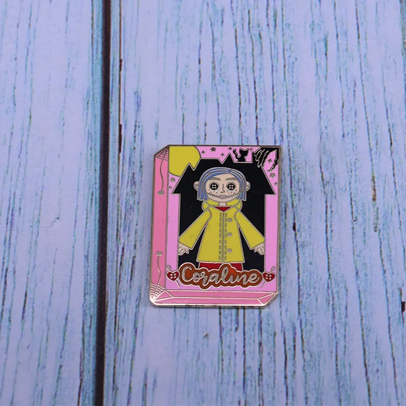 1 шт. страшная аниме-книга Coraline таинственная брошь на дверь булавки булавка