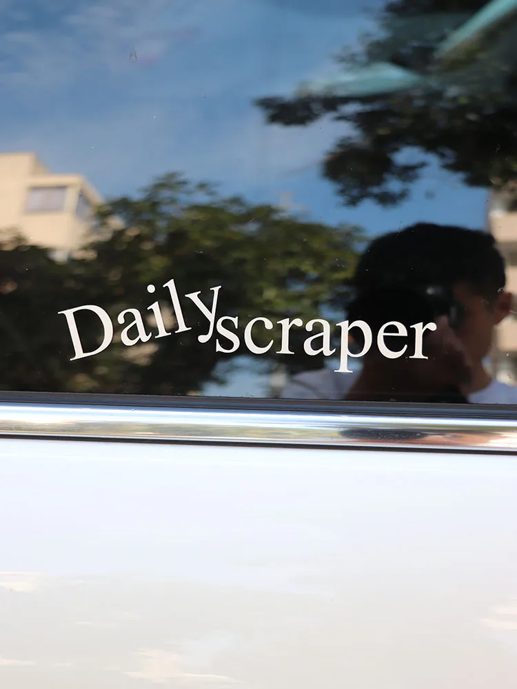 

ZTTZDY 20CM*4.5CM Daily Scraper Fashion Car Sticker Decal Black Silver Vinyl ZJ2-0175
