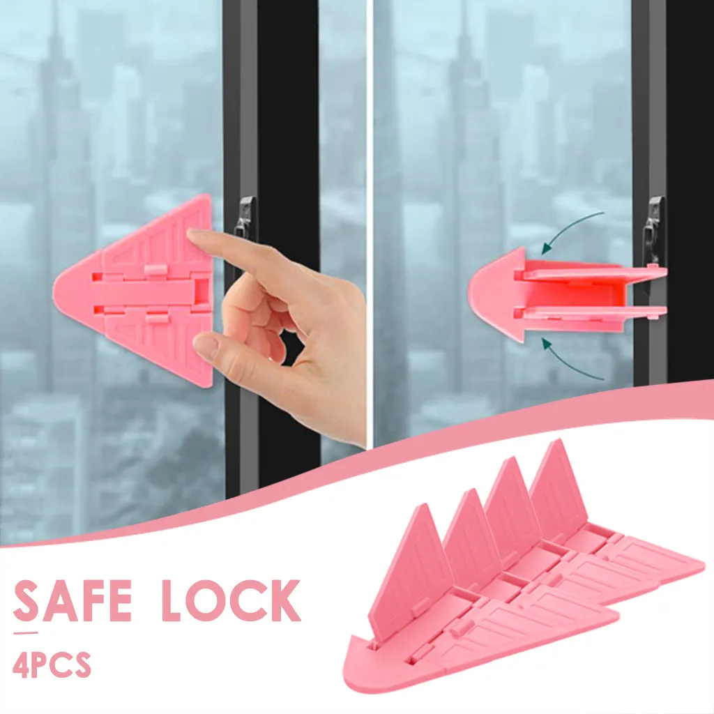 Locks on Windows Stick security door latch Mobile window insurance lock anti-theft protection stoppers Child care | Обустройство дома