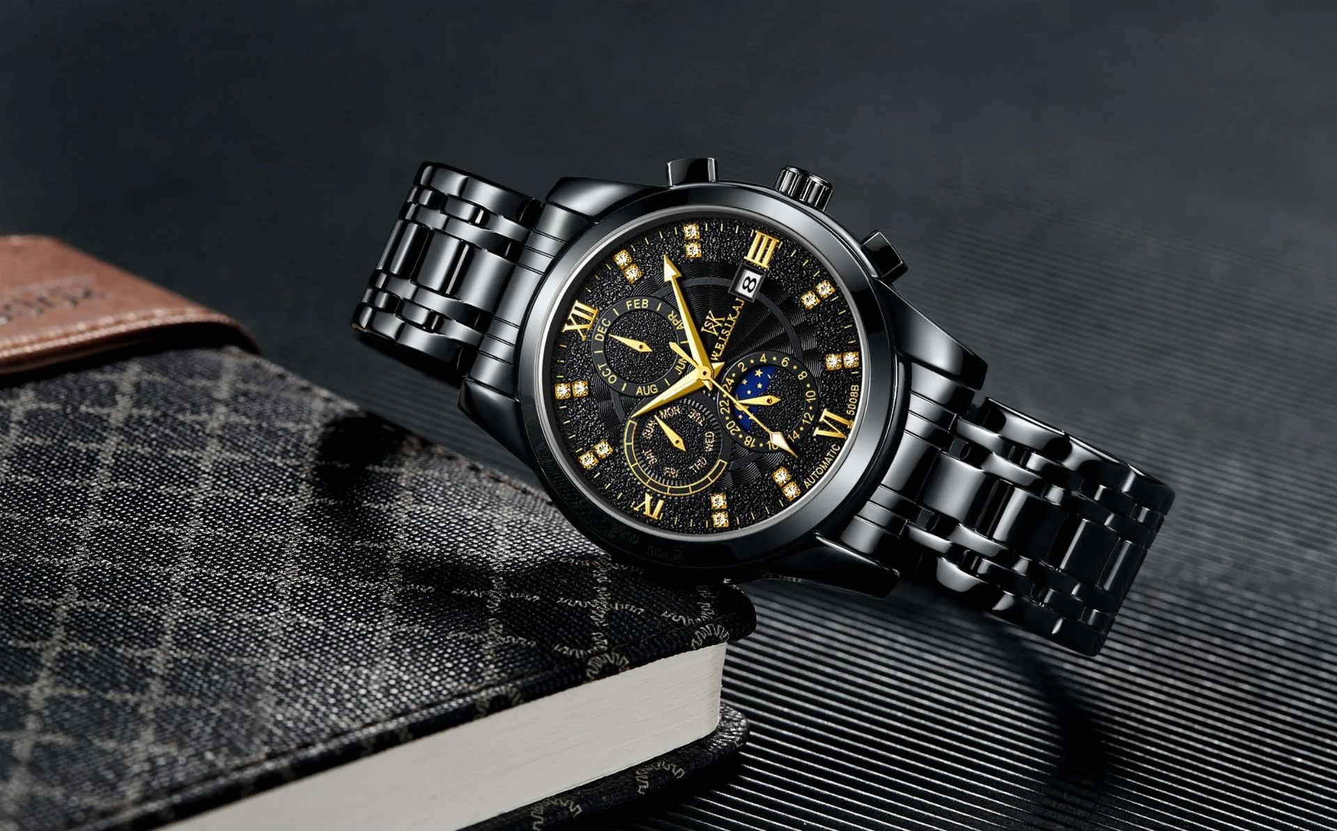 

Swiss weisikai / wiskey fashion men's watch multi function fully automatic mechanical watch men's Watch