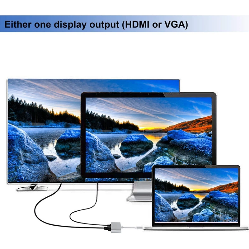 Usb C к Hdmi многопортовый адаптер 3 1 Gen Thunderbolt 4K o видео конвертер концентратор для Pro |