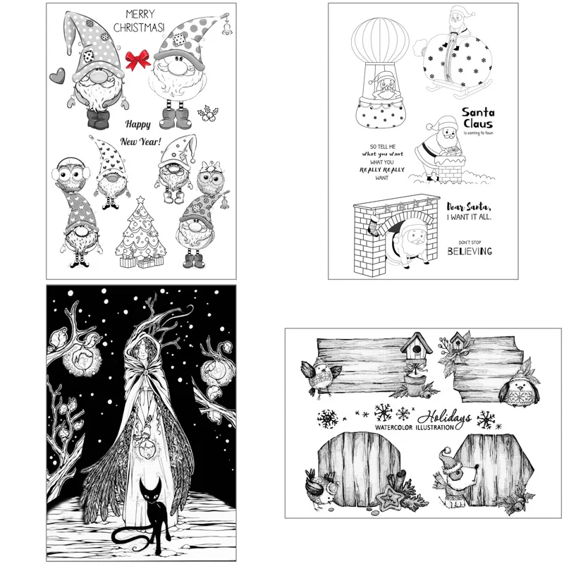 

Симпатичные Силиконовые прозрачные штампы 2020, для поделок, скрапбукинга, рельефная фотография, альбомная бумага для украшения