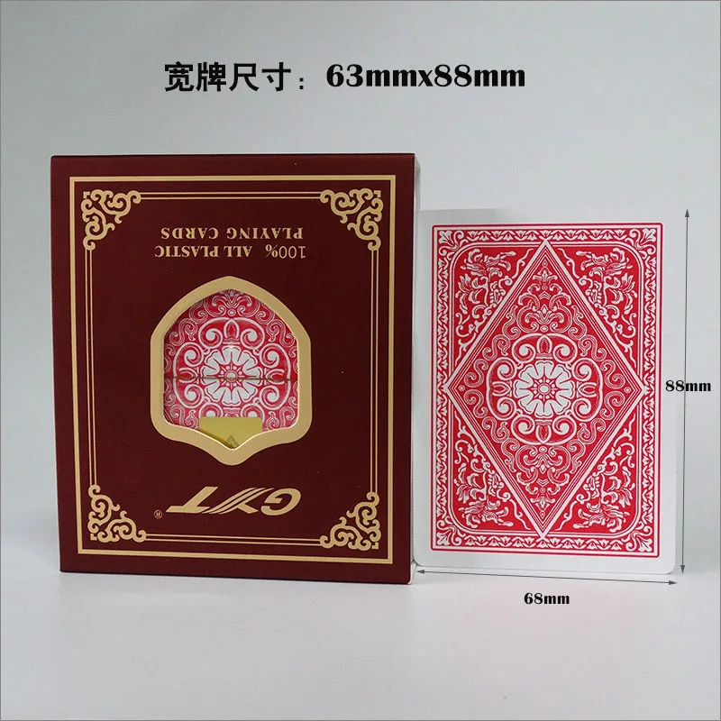 Покерная карта GYT 2 шт./лот пластиковая игральная 100% моющаяся Двусторонняя