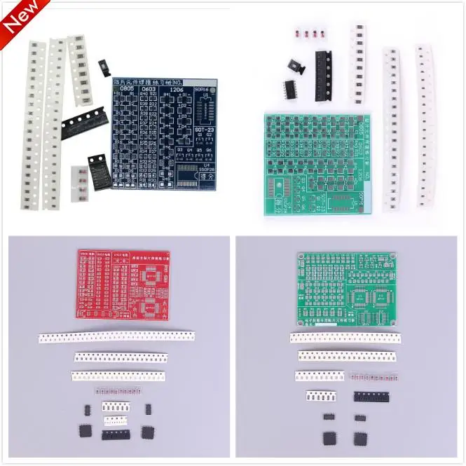 

SMD SMT Components Welding Practice Board Soldering Skill Training Beginner DIY Kit Electronic Kit For Self-Assembly