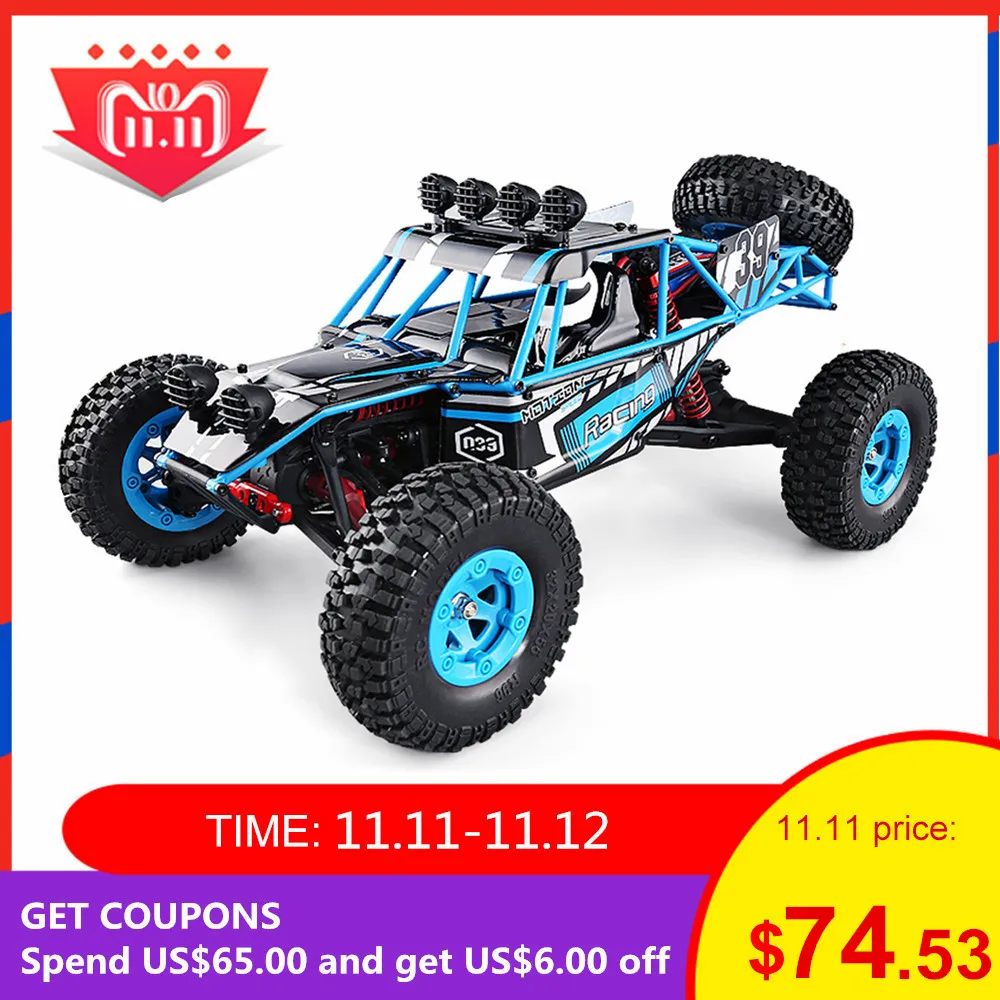 JJRC Q39 RC автомобиль HIGHLANDER 1:12 4WD RC Внедорожник для пустыни RTR 35 км/ч быстрая скорость 1 кг высокий вращающийся сервопривод 7,4 В 1500 мАч LiPo внедорожные автомобили