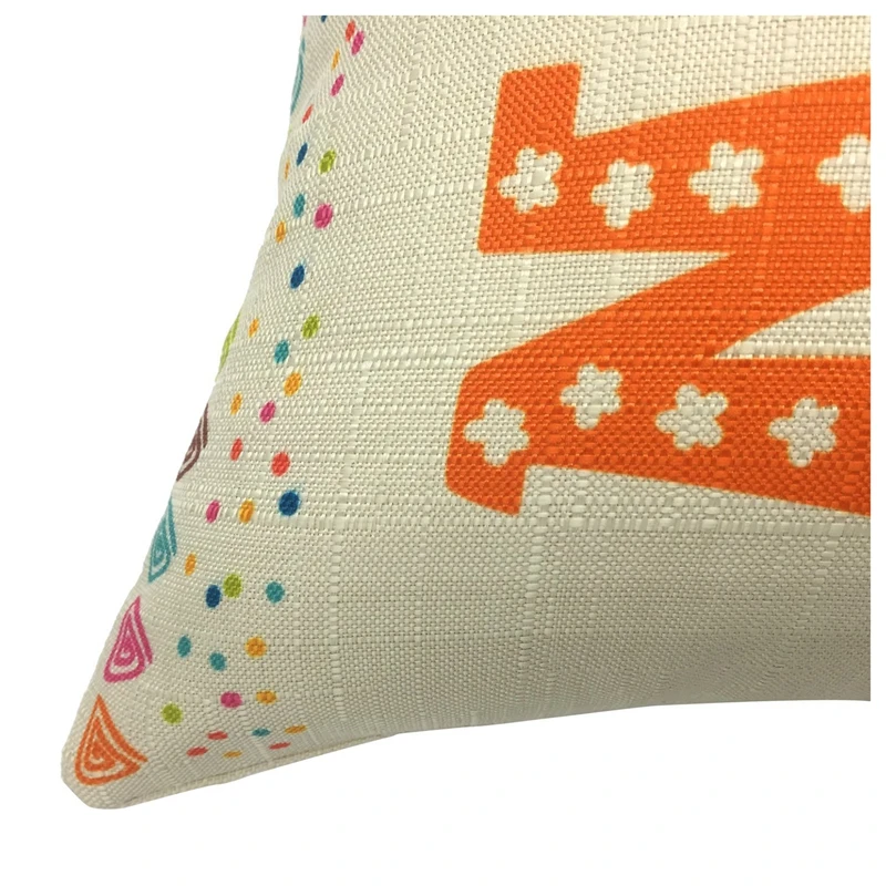 Flax Square Decorative Throw Pillow Case Cushion Cover 18x18 Inch NEVER GIVE UP CNIM Hot | Дом и сад