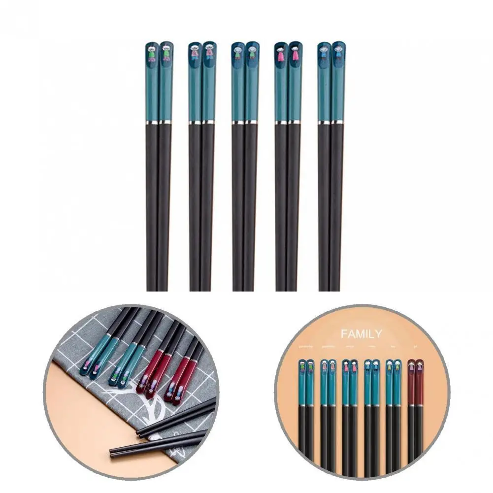 

Heat-resisting Alloy Anti-skid Alloy Noodles Chopsticks Gadgets for Household