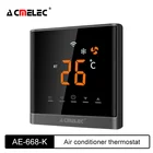 Цифровой термостат для кондиционирования воздуха AE-668K, сенсорный экран, светодиодный регулятор температуры