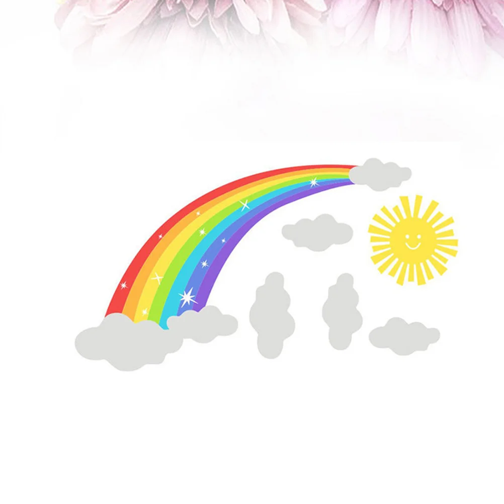 

Красочные радужные настенные наклейки, креативные настенные декоративные наклейки, съемные настенные наклейки, обои для детской, спальни, ...