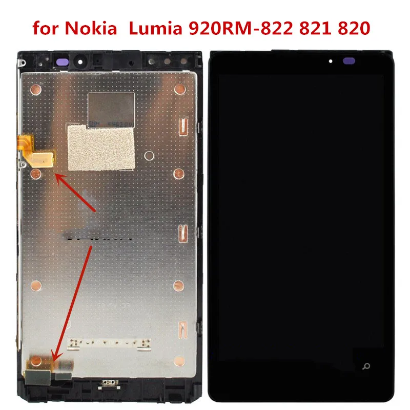

100%original LCD display for Nokia Lumia 920RM-822 821 820 LCD Display Touch Screen Digitizer LCD Assembly Replacement