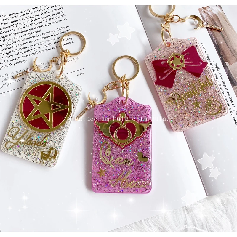 Акриловые держатели для карт с изображением розовой Луны экшн фигурка Женский