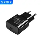 USB зарядное устройство ORICO с вилкой европейского стандарта, 5 в 1 А, 5 А, мобильный телефон, дорожный адаптер, 2 шт., настенное зарядное устройство для iPhone, Samsung, Xiaomi