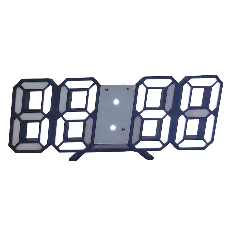 Acrylic Alarm Clock USB 5V Home Office Bedroom Desk Table Large Decor 3D | Дом и сад