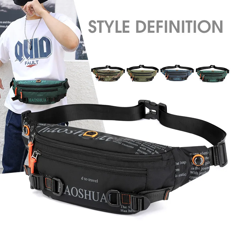 Военная Роскошная поясная сумка водонепроницаемая нагрудная Мужские поясные