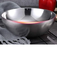 304 stainless steel insulated mixing bowl for soup salad milk porridge outdoor dia 20cm