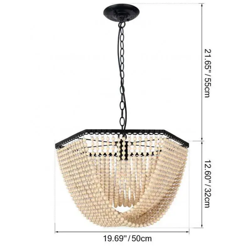 Современный Лофт Деревянный светильник люстра Скандинавское украшение для дома