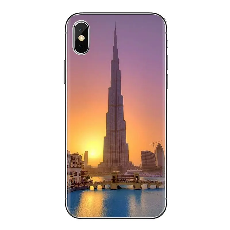 Башня будж-Халифа здания в Дубае для мобильного телефона чехол Huawei NOVA 2 3 2i 3i Y6 Y7 Y9