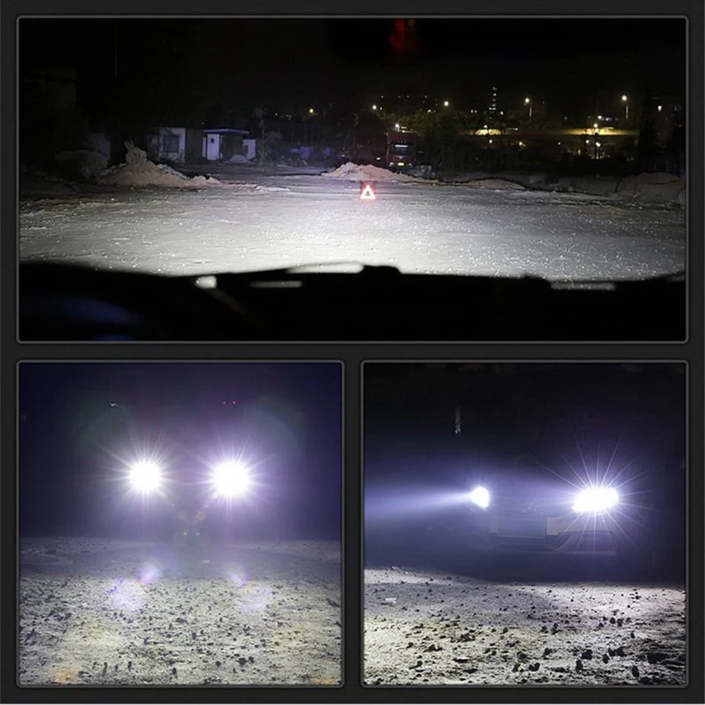 

2PCS Mini Car Headlight Lamp Light 12V 6000LM 36W Auto truck SUV LED Lamp