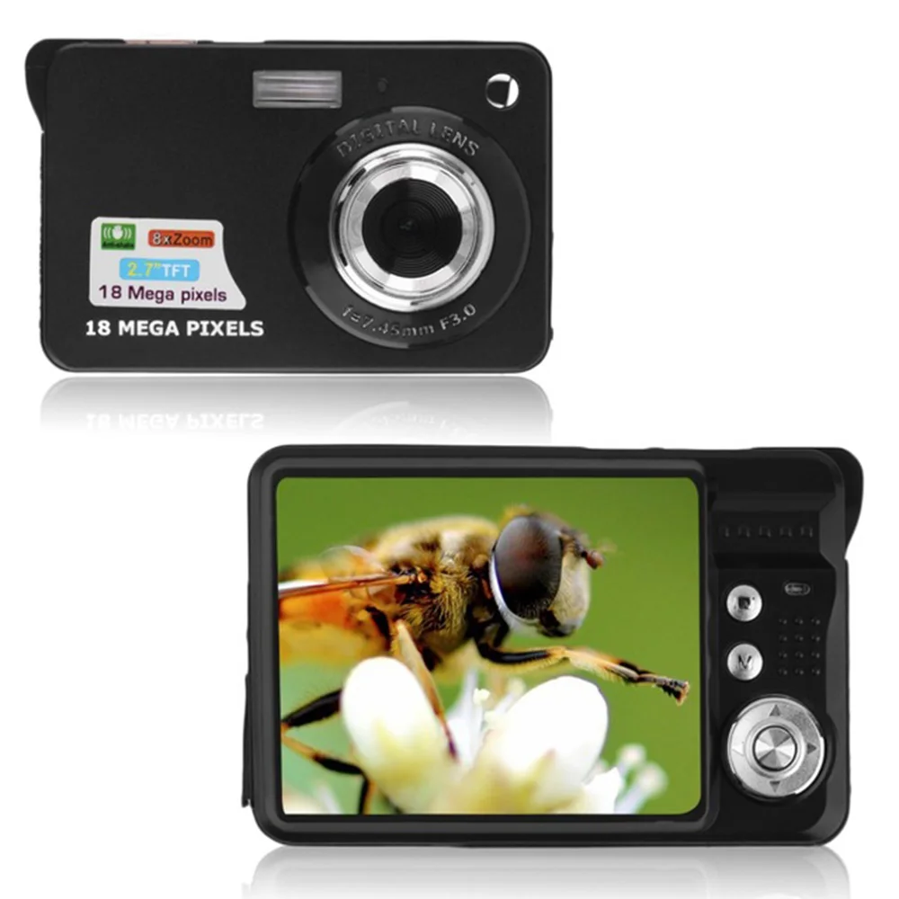 Ультратонкая цифровая камера 2 7 дюйма 18 МП с 8-кратным увеличением TFT LCD HD детская