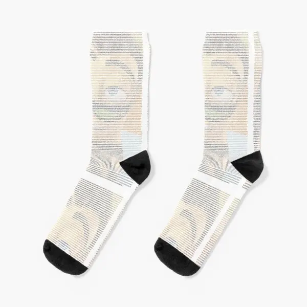 

The Entire Bee Movie Script Crew Socks Unisex Women Cartoon Cotton Autumn Girls Funny Pattern Best Winter Comfortable Sports